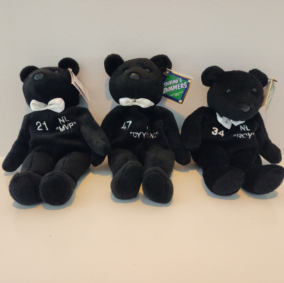 3 Salvino's Bammers Bears - NL MLB Players Choice * SOSA * GLAVINE * WOOD * - Picture 1 of 12